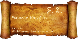 Panczer Katalin névjegykártya